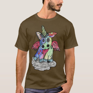 Crazy Punk Unicorn Geschenk Erwachsene und Kinder T-Shirt