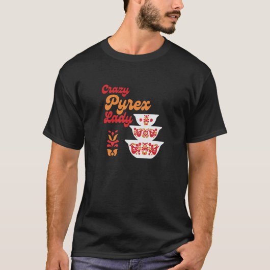 Crazy Pyrex Lady Spring Blossom Collector T-Shirt (Vorderseite)