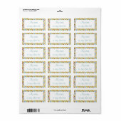 CRAZY QUILT 1,25"x2,375"-Etiketten Adressaufkleber (Vorne)