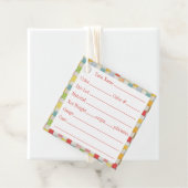 CRAZY QUILT 2" Quadratgarnmarken Geschenkanhänger (Beispiel)