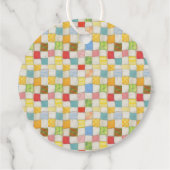 CRAZY QUILT 2" Rundgarntags Geschenkanhänger (Rückseite)