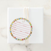 CRAZY QUILT 2" Rundgarntags Geschenkanhänger (Beispiel)