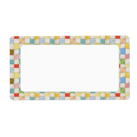 CRAZY QUILT 2"x3,75"-Etiketten (Vorne)