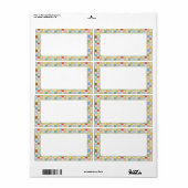 CRAZY QUILT 2"x3,75"-Etiketten (Vorne)
