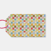 CRAZY QUILT 3.5"x2" Garnmarken Geschenkanhänger (Rückseite Horizontal)