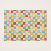 CRAZY QUILT 3,5 x 2,5 Visitenkarte (Rückseite)