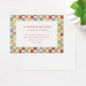 CRAZY QUILT 3,5 x 2,5 Visitenkarte II (Schreibtisch)
