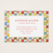 CRAZY QUILT 3,5 x 2,5 Visitenkarte II (Vorderseite)