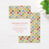 CRAZY QUILT 3,5 x 2,5 Visitenkarte III (Schreibtisch)