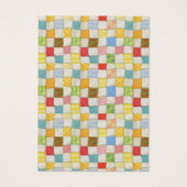 CRAZY QUILT 3,5 x 2,5 Visitenkarte III (Rückseite)