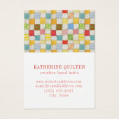 CRAZY QUILT 3,5 x 2,5 Visitenkarte III (Vorderseite)