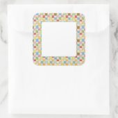CRAZY QUILT 3" Quadrat Matte Stickers (Tasche)