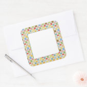 CRAZY QUILT 3" Quadrat Matte Stickers (Umschlag)