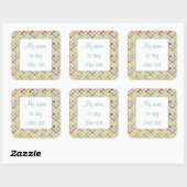 CRAZY QUILT 3" Quadrat Matte Stickers (Blatt)