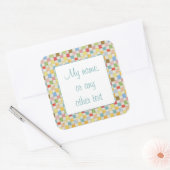 CRAZY QUILT 3" Quadrat Matte Stickers (Umschlag)