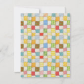CRAZY QUILT 4.25x5.5 Flachkarte / Vertikal Karte (Vorderseite)