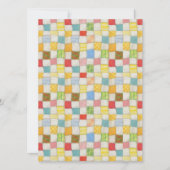 CRAZY QUILT 5.12x18.5 Flachkarte / Vertikal Karte (Vorderseite)