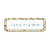CRAZY QUILT .75"x2.25" Labels (Vorne)