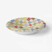 CRAZY QUILT 7" Papierboxen Pappteller (Gewinkelt)