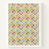 CRAZY QUILT 8.5x11 Spiral-Notebook Notizblock (Rückseite)