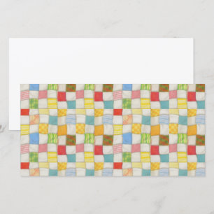 CRAZY QUILT 8x4 Flachkarte / Horizontal Karte