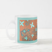 Crazy Quilt Abstrakt Fraktal Design Mattglastasse (Links)