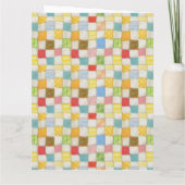 CRAZY QUILT Big Birthday Card Karte (Rückseite)