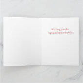 CRAZY QUILT Big Birthday Card / White Karte (Innenseite)