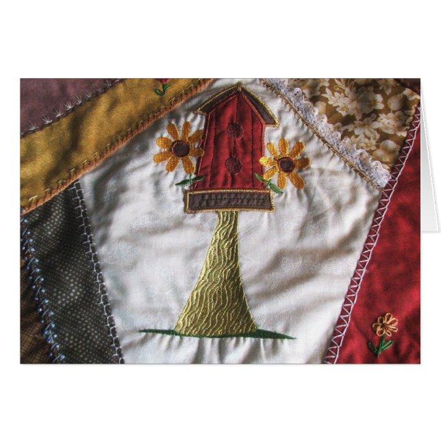 Crazy Quilt Birhouse (Vorderseite (Horizontal))