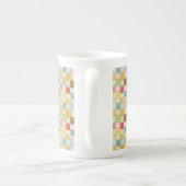 CRAZY QUILT Bone China Tasse + Text / Rot (Rückseite)
