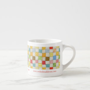 CRAZY QUILT Business ID Espresso Tasse