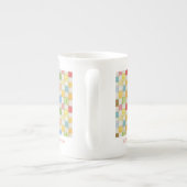 CRAZY QUILT Business-ID Knochen-China-Tasse Porzellantasse (Rückseite)