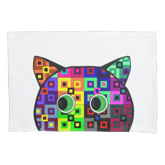 Crazy Quilt Cat Kissenbezug