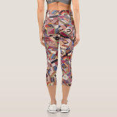 Crazy Quilt Design Capri Leggings (Rückseite)