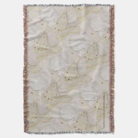 Crazy Quilt Design Decke (Vorderseite Vertikal)