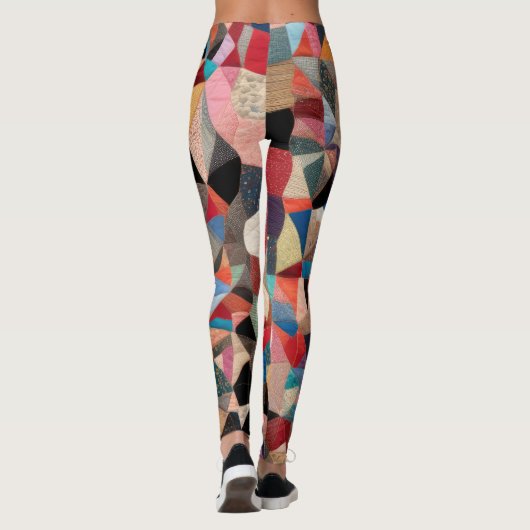 Crazy Quilt Design Leggings (Rückseite)