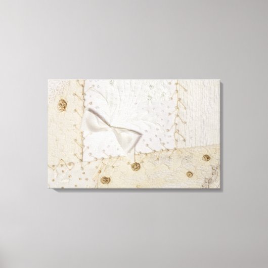 Crazy Quilt Design Leinwanddruck (Vorderseite)