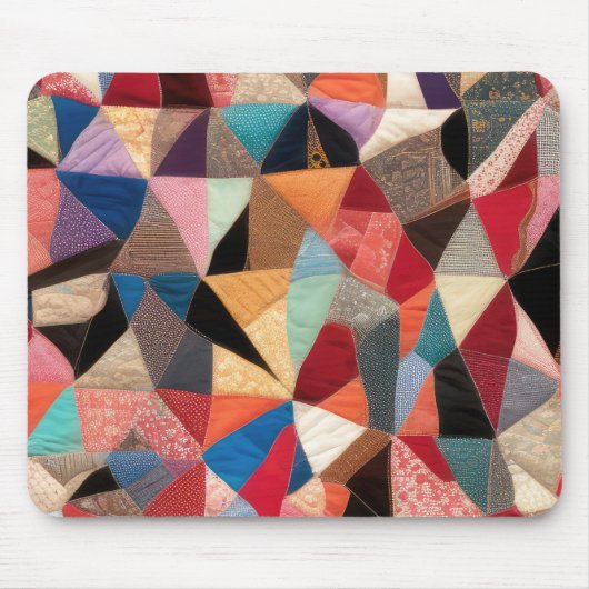 Crazy Quilt Design Mousepad (Vorne)