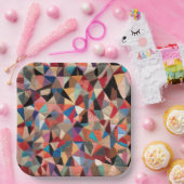 Crazy Quilt Design Pappteller (Party)