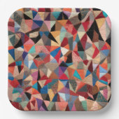Crazy Quilt Design Pappteller (Vorderseite)