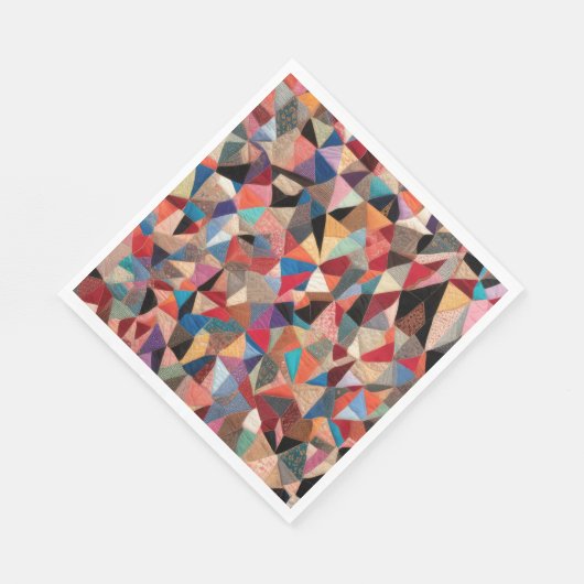Crazy Quilt Design Serviette (Ecke)