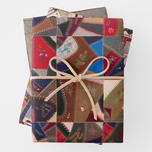 Crazy Quilt Designs Geschenkpapier Set (Beispiel)