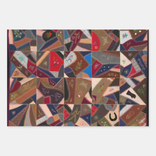 Crazy Quilt Designs Geschenkpapier Set (Vorderseite)