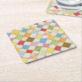 CRAZY QUILT Diamantpapier Untersetzer (angewinkelt)