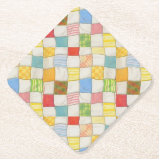 CRAZY QUILT Diamantpapier Untersetzer (Vorderseite)
