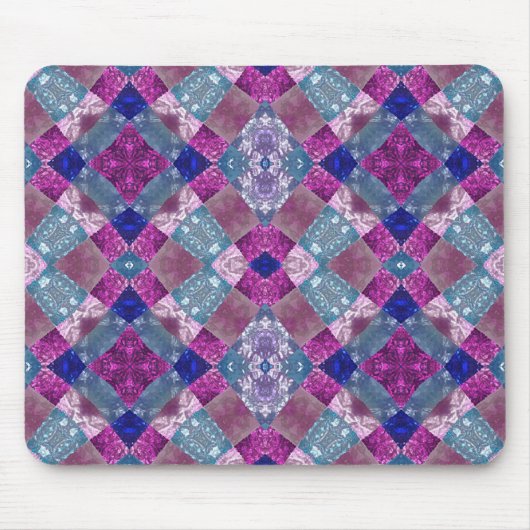 Crazy Quilt Digital Art Mousepad (Vorne)