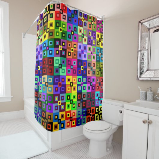 Crazy Quilt Duschvorhang (Beispiel)