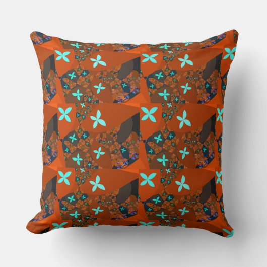 Crazy Quilt - Fraktal Abstract Design Kissen (Vorderseite)