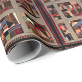 Crazy Quilt Geschenkpapier (Rolleneckpunkt)