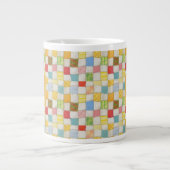 CRAZY QUILT Große Tasse + Text / Gold (Vorderseite)